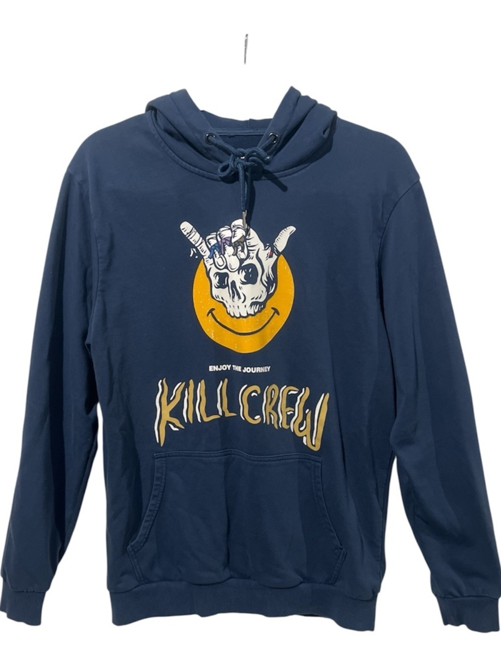 Kill Crew Enjoy the Journey Hoodie Men’s Medium Blue Porrada Series Sweatshirt